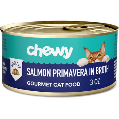 Chewy Made Chewy Made Medleys Salmon Primavera in Broth Wet Cat Food, 3-oz can, case of 24