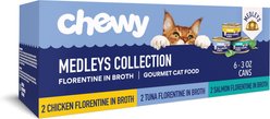 Chewy Made Medleys Florentine Variety Pack Canned Wet Cat Food, 3-oz can, case of 6