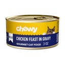 Chewy Made Grilled Chicken Feast in Gravy Canned Wet Cat Food, 3-oz can, case of 24