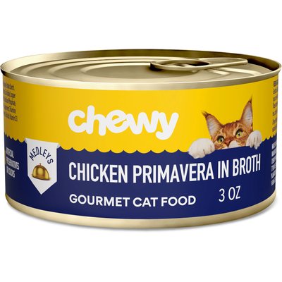 Chewy Made Chewy Made Medleys Chicken Primavera in Broth Wet Cat Food, 3-oz can, case of 24