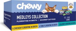 Chewy Made Medleys Florentine Variety Pack Canned Wet Cat Food, 3-oz can, case of 12