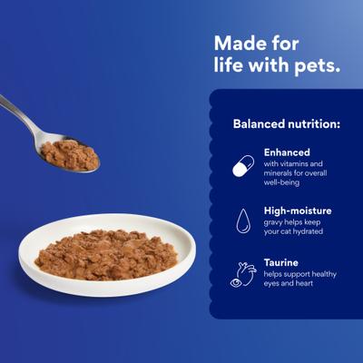 Show full view: Chewy Made Grilled Seafood Feast in Gravy Canned Wet Cat Food, 3-oz can, case of 24 slide 7 of 10
