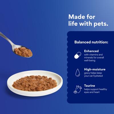 Show full view: Chewy Made Grilled Tuna Feast in Gravy Canned Wet Cat Food, 3-oz can, case of 24 slide 7 of 10
