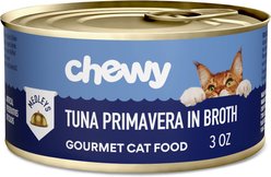 Chewy Made Medleys Tuna Primavera in Broth Wet Cat Food, 3-oz can, case of 24
