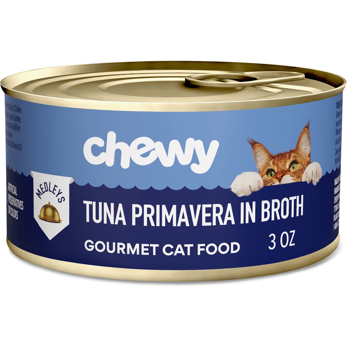 Chewy Made Medleys Tuna Primavera in Broth Wet Cat Food, 3-oz can, case of 24