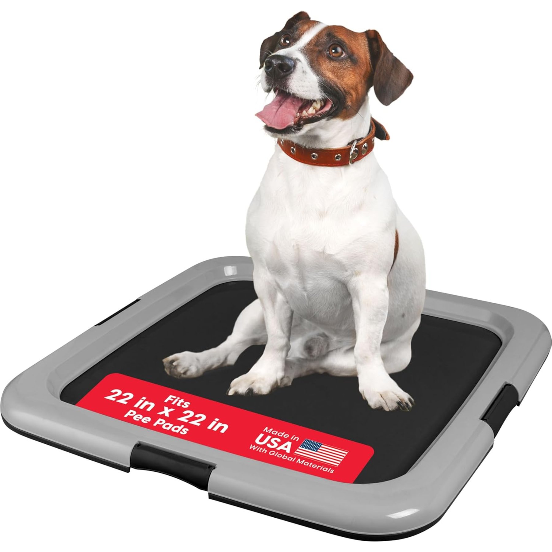 IRIS Non-skid Plastic Training Dog Potty Pad Holder, Gray, Large: 22 x 22-in, 1 count