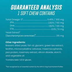 Nutramax Welactin Daily Omega-3 Soft Chews Skin & Coat Supplement for Dogs, 60 count slide 2 of 8