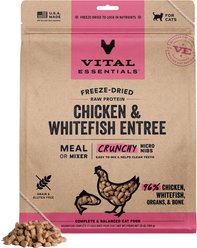 Vital Essentials Micro Nibs Raw Chicken & Whitefish Entree Freeze-Dried Cat Food, 25-oz bag