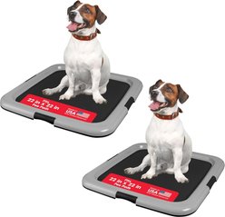 IRIS Non-skid Plastic Training Dog Potty Pad Holder, Gray, Large: 22 x 22-in, 2 count