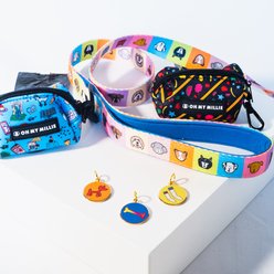 Oh My Millie Playful Embellishment Dog ID Tag Accessory Charm Set, Blue/Yellow/Orange slide 2 of 3