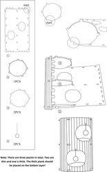 Kylinsure Indoor Cave Space-Saving Bed with Scratching Post & Fun Toy Felt Tunnel Cat House, Medium, Coffee slide 2 of 8