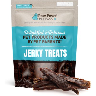 Raw Paws Raw Paws Water Buffalo Jerky Dog Treats, 16-oz bag