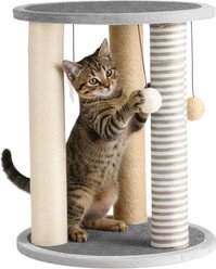 Pet Adobe 19.25-in Polyester Cat Scratching Post with Toys, Gray