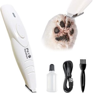 CASFUY Small Low Noise 2 in 1 Trimming Paw Face Narrow Dog hair Clippers,  White