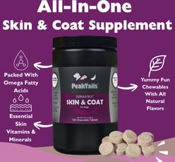 PeakTails Dermatrix Skin & Coat Dog Supplement, 150 count slide 2 of 8