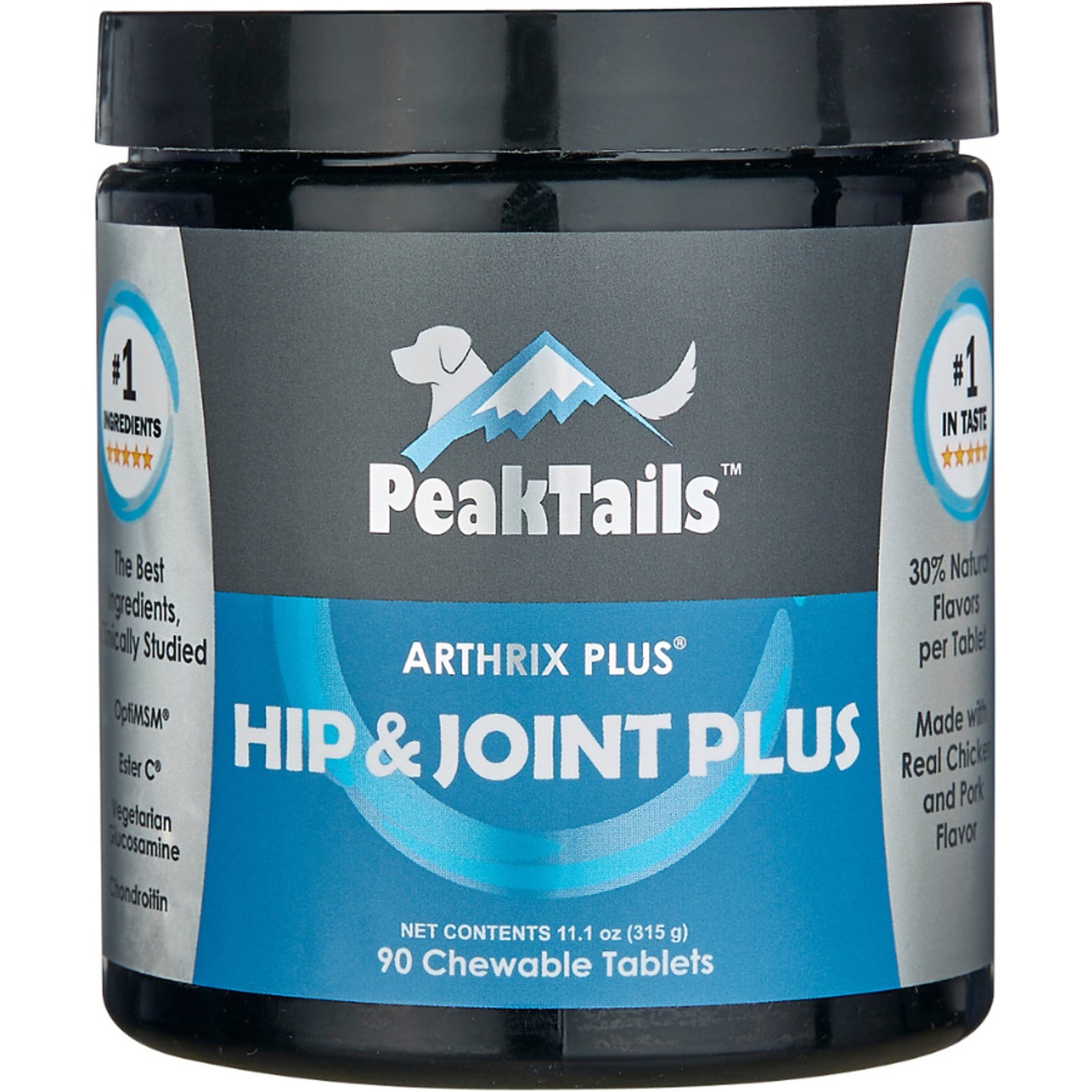 PeakTails Arthrix Hip & Joint Plus Dog Supplement, 90 count