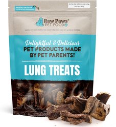 Raw Paws Water Buffalo Lung Dehydrated Dog Treats, 16-oz bag