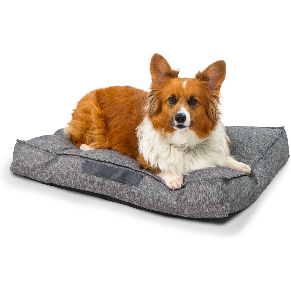 Best Friends by Sheri Dura-Tuff Durable, Chew-Resistant & Orthopedic Pillow Dog Bed with Water-Resistant Base, Shredded Foam & Plush Polyfill, Gray, 30 x 20-in