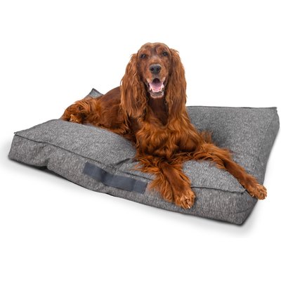Best Friends by Sheri Best Friends by Sheri Dura-Tuff Durable, Chew-Resistant & Orthopedic Pillow Dog Bed with Water-Resistant Base, Shredded Foam & Plush Polyfill, Gray, 36 x 27-in