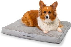 Best Friends by Sheri Cool & Cozy Orthopedic Pillow Dog Bed with Shredded Foam, Plush Polyfill & Removable Washable Cover, Gray, Small: 30 x 20-in