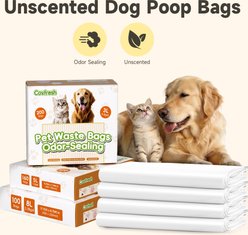 Covfresh Odor Blocking Unscented Cat Litter Bags with Handles, White, Large, 100 count slide 2 of 7
