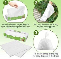Covfresh 7-Layer Odor Blocking Unscented Dog Poop Bags, White, X-Small, 220 count slide 2 of 7