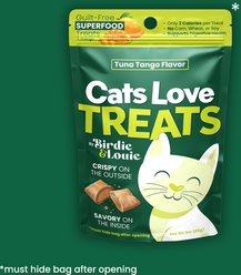 Birdie & Louie Tuna Tango Pillow Crunchy Cat Treats, 3-oz bag slide 2 of 4