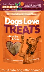 Birdie & Louie Berry Delicious Chicken Jerky Dog Treats, 6-oz bag slide 2 of 3
