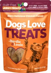 Birdie & Louie Berry Delicious Chicken Jerky Dog Treats, 6-oz bag