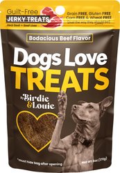 Birdie & Louie Bodacious Beef Jerky Dog Treats, 6-oz bag