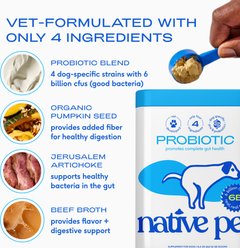 Native Pet Dog Supplement Trial Pack: Omega Oil, 3-fl oz bottle + The Daily 11-in-1 Powder, 1.7-oz + Probiotic Digestive Powder, 1.7-oz slide 2 of 9