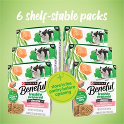 Purina Beneful Freshly Prepared High Protein Classics with Salmon, Green Beans & Spinach Chunks in Gravy Wet Dog Food, 9.5-oz carton, 6 count slide 2 of 8