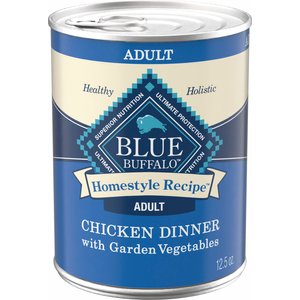 Blue Buffalo Homestyle Recipe Chicken Dinner with Garden Vegetables & Brown Rice Canned Dog Food, 12.5-oz, case of 12