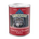 Blue Buffalo Wilderness Chicken & Salmon High-Protein Grain-Free Adult Canned Dog Food, 12.5-oz, case of 12