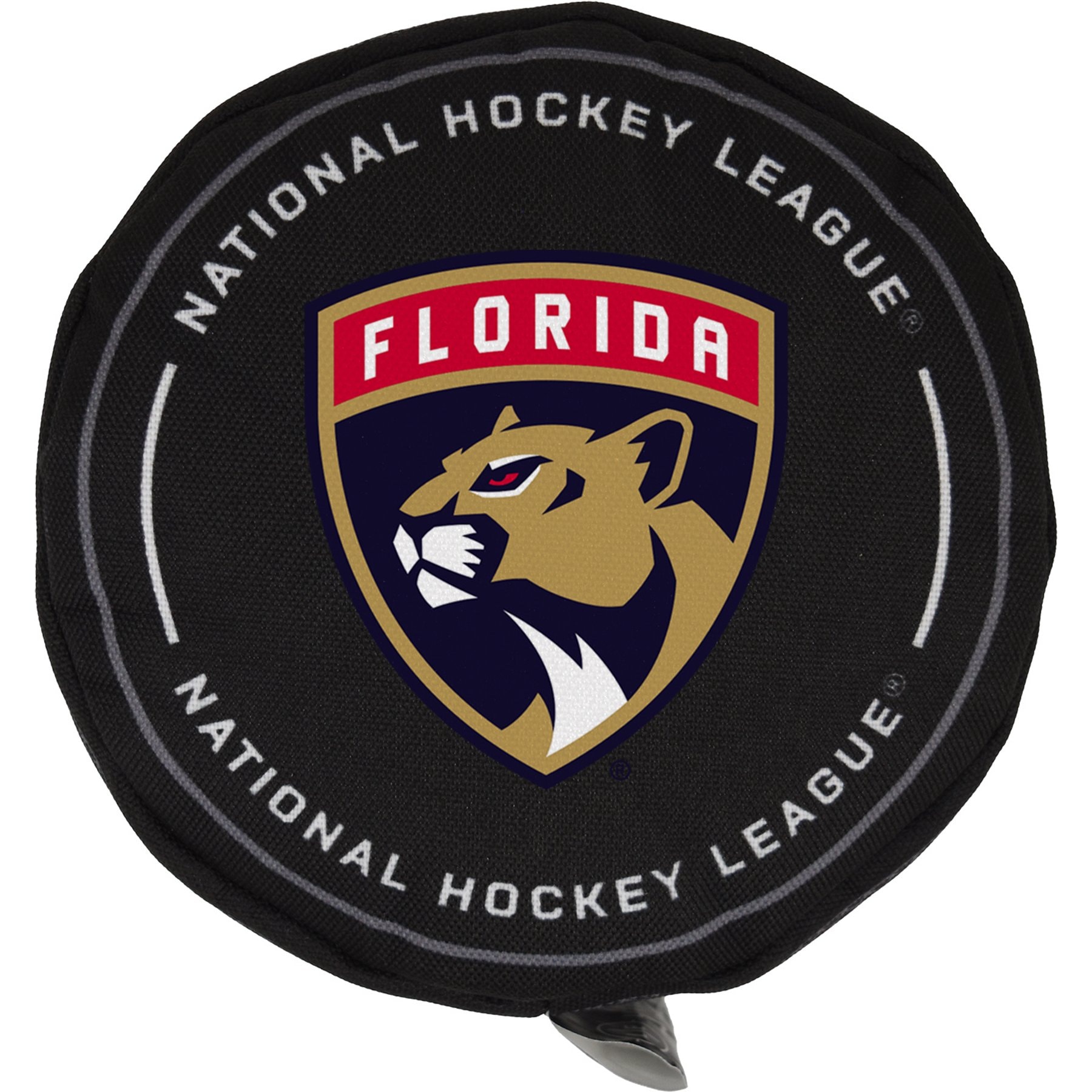 Littlearth NHL Hockey Puck Dog Toy, Florida Panthers