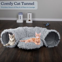 Pet Adobe 36-in Cat Tunnel Bed, Gray slide 2 of 7