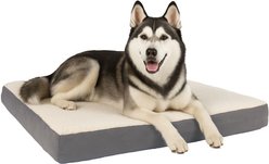Pet Adobe Memory Orthopedic Foam Bolster Dog Bed with Removable Cover, X-Large, Gray