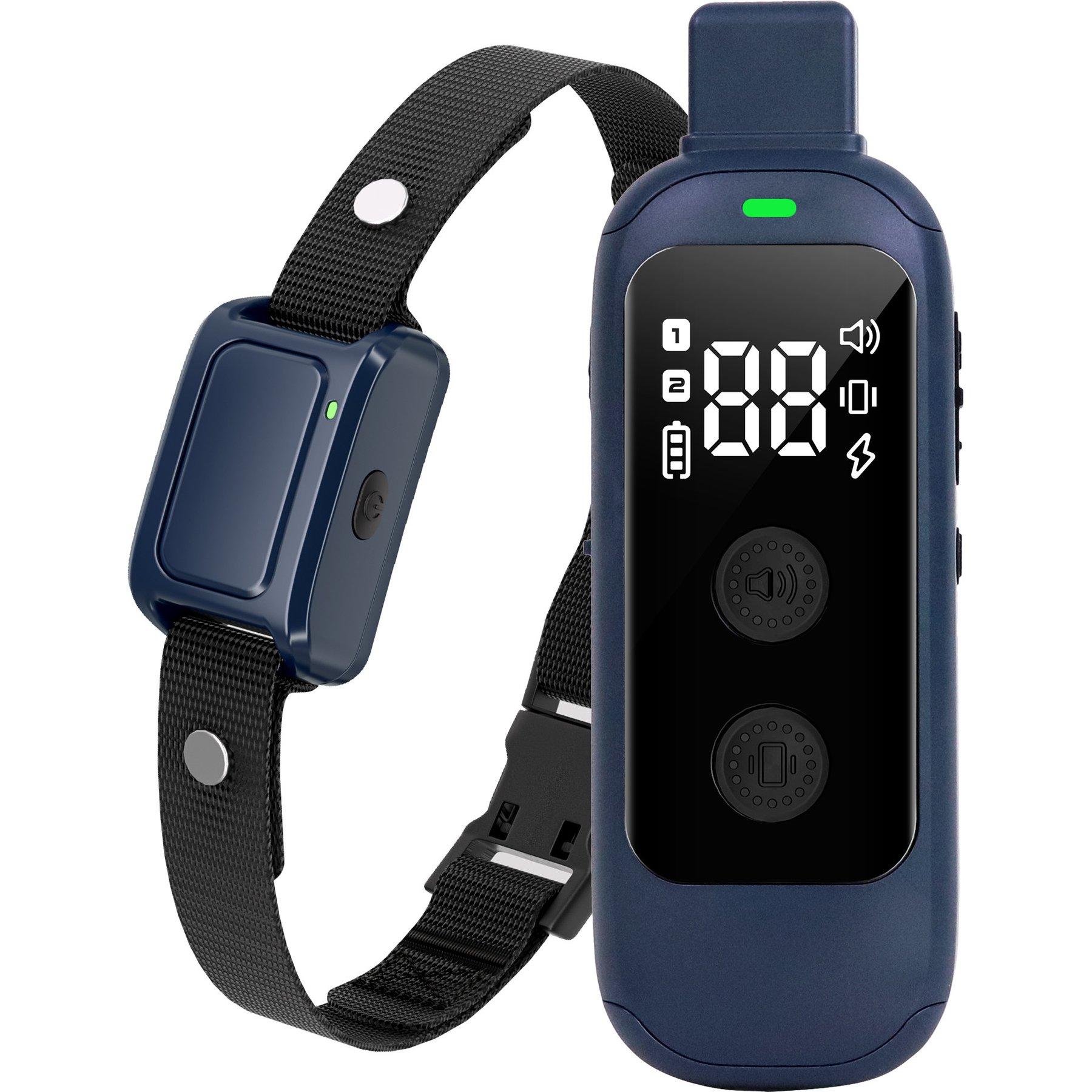 PATPET 2025 IPX7 Waterproof Dog Training Collar, Blue