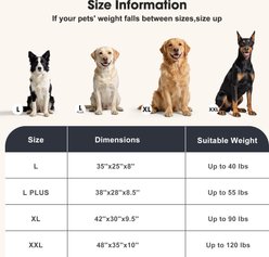 MIXJOY Orthopedic Waterproof Anti-Slip Bottom Dog Sofa Bed with Armrest, Grey, X-Large slide 2 of 9