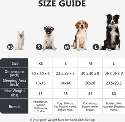 MIXJOY Ultra Soft Machine Washable Bolster Dog & Cat Bed, Dark Grey, Small slide 2 of 8