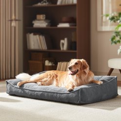 MIXJOY Orthopedic Waterproof Anti-Slip Bottom Dog Sofa Bed with Armrest, Grey, X-Large