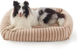 MIXJOY Square Raised Waterproof Dog Bed with Removable Cover & Non-Slip Base, Brown, X-Large