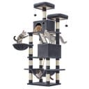 FEANDREA Tall Plush Cat Tree & Condo, 66.1-in, Smoky Gray