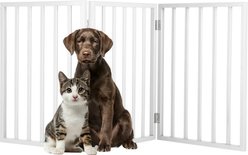 Pet Adobe Freestanding Dog & Cat Gate, White, 3 Panel