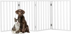 Pet Adobe Freestanding Dog & Cat Gate, 4 Panel, Small, White