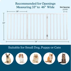 Pet Adobe Freestanding Dog & Cat Gate, White, 3 Panel slide 2 of 8