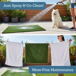 Pet Adobe Washable Artificial Grass Dog Pee Pads Refill, 3 count, Large: 35.5 x 23.5-in slide 2 of 8