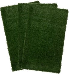 Pet Adobe Washable Artificial Grass Dog Pee Pads Refill, 3 count, X-Large: 41 x 27-in