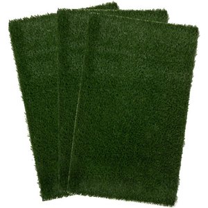 Pet Adobe Washable Artificial Grass Dog Pee Pads Refill, 3 count, X-Large: 41 x 27-in