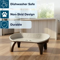 Pet Adobe Dog & Cat Bowl Stand, 8.5-in, Brown slide 2 of 9
